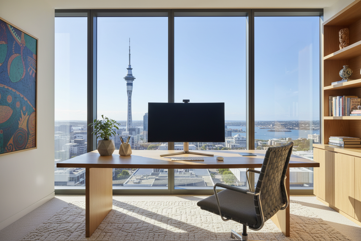 Can we have less scenery going? Maybe just the Sky Tower. 