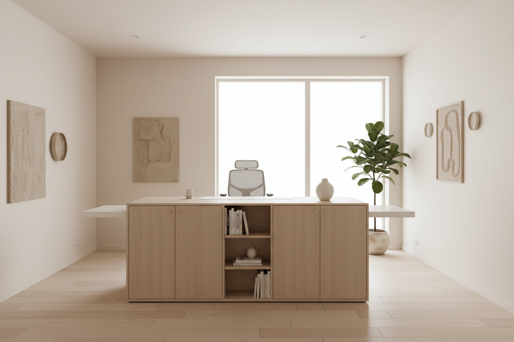 Can you remove some of the cabinetry around the perimeter so that there is just some left in the middle? 