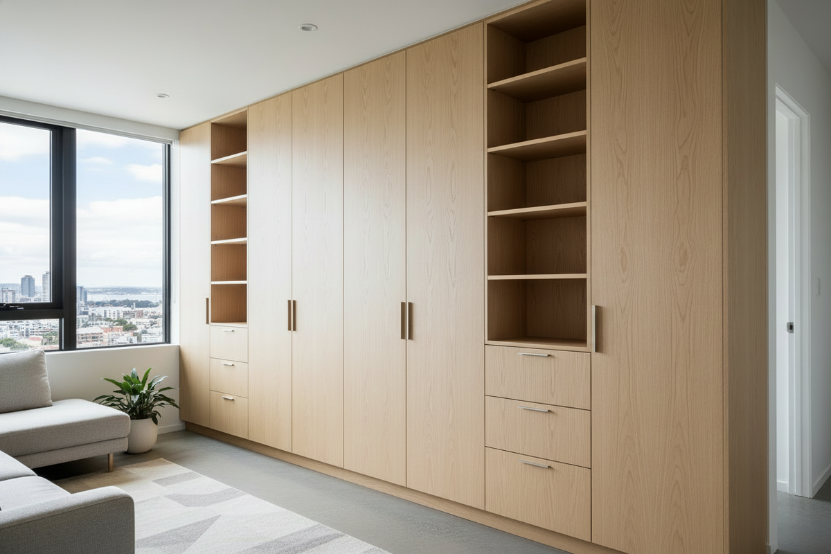 Please remove all the items from the shelves. 